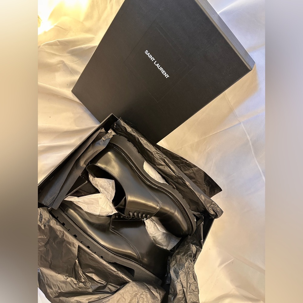 Saint Laurent Vaughn Oxford in Nero black formal dress shoe wedding groom IT 44 - Picture 4 of 16